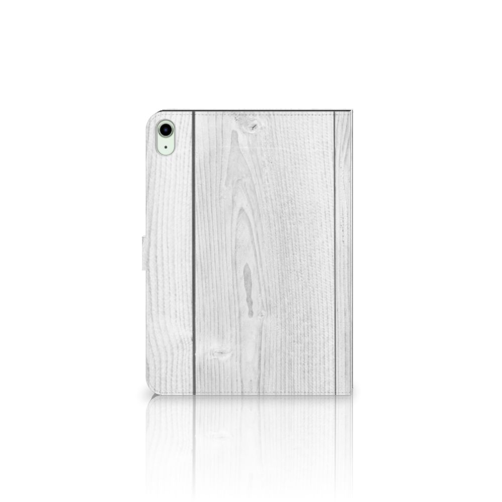 iPad Air (2020-2022) 10.9 inch Tablet Book Cover White Wood