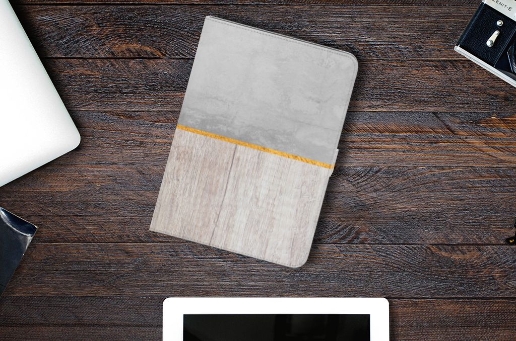 iPad Pro 11 2020/2021/2022 Tablet Book Cover Wood Concrete