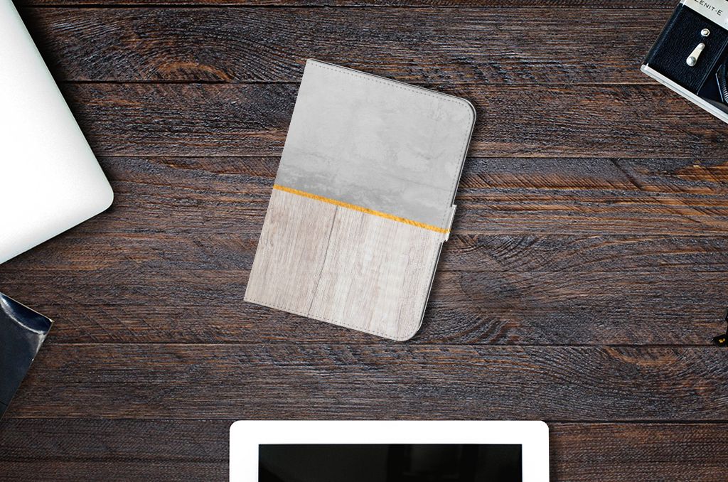iPad Mini 6 (2021) Tablet Book Cover Wood Concrete