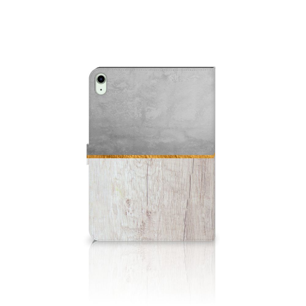 iPad Air (2020/2022) 10.9 inch Tablet Book Cover Wood Concrete