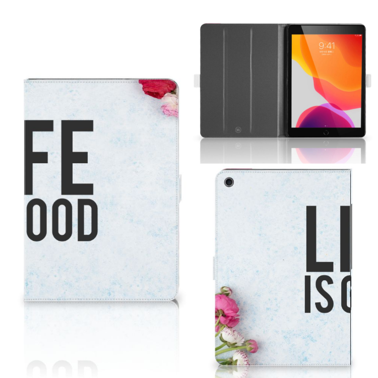 iPad 10.2 2019 | iPad 10.2 2020 | 10.2 2021 Tablet Hoesje met naam Life is Good
