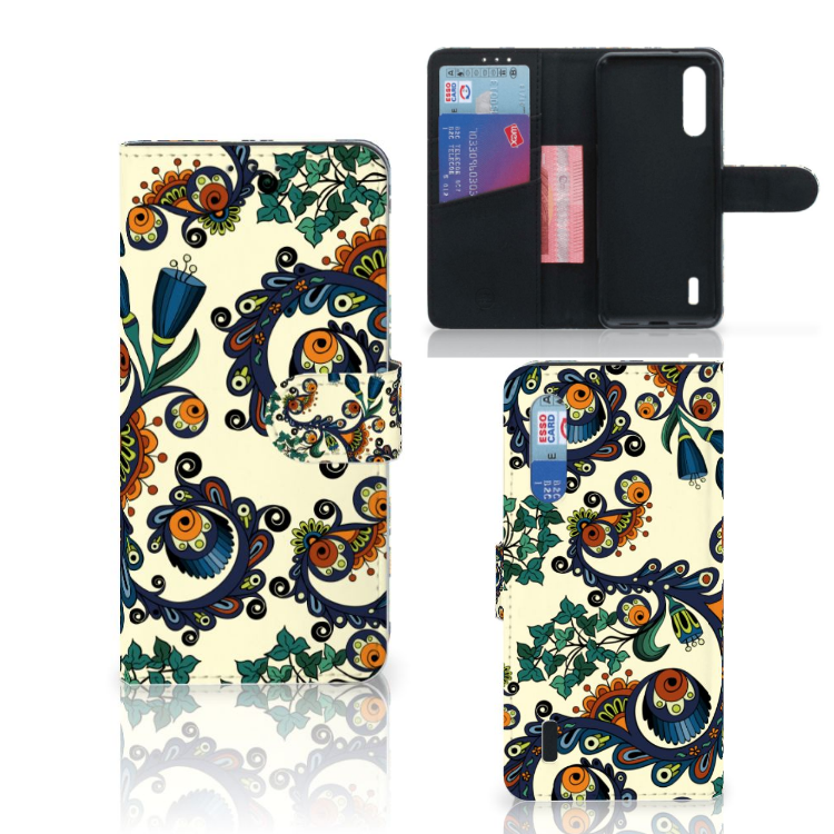 Wallet Case Xiaomi Mi 9 Lite Barok Flower