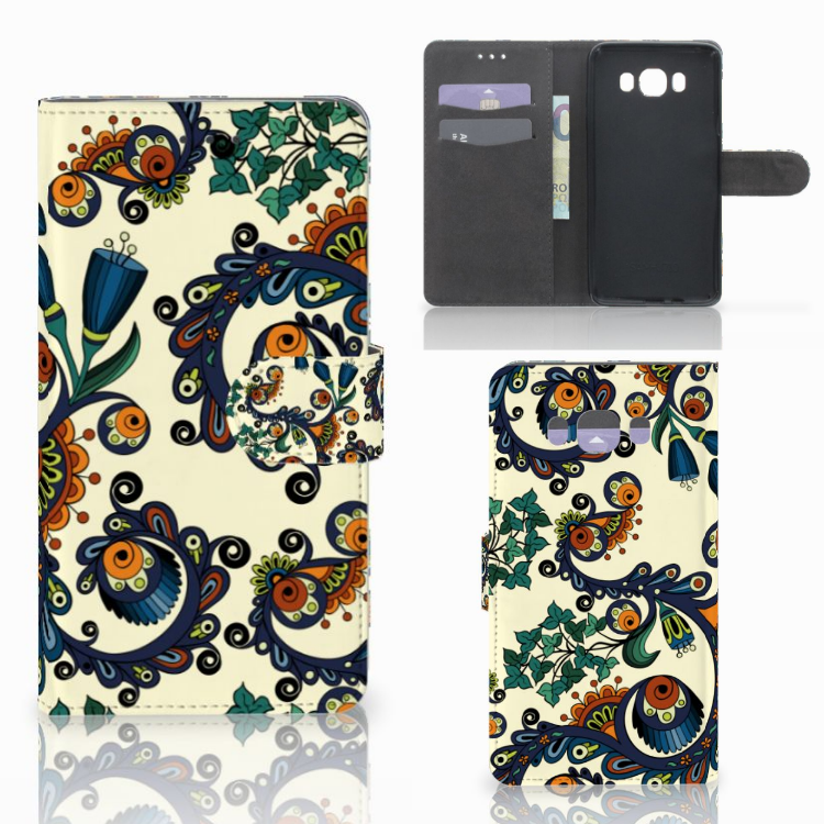 Wallet Case Samsung Galaxy J7 2016 Barok Flower