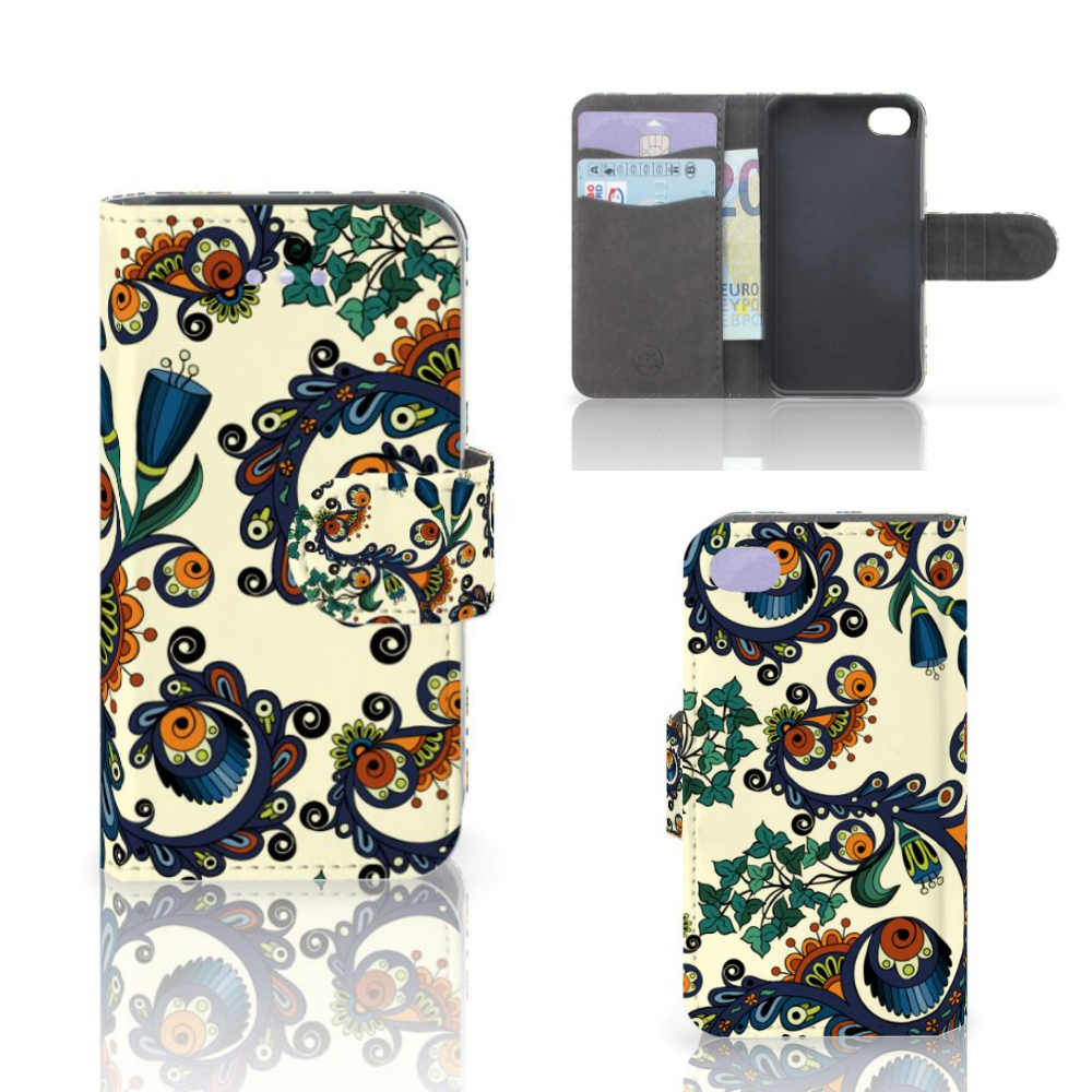 Wallet Case Apple iPhone 4 | 4S Barok Flower