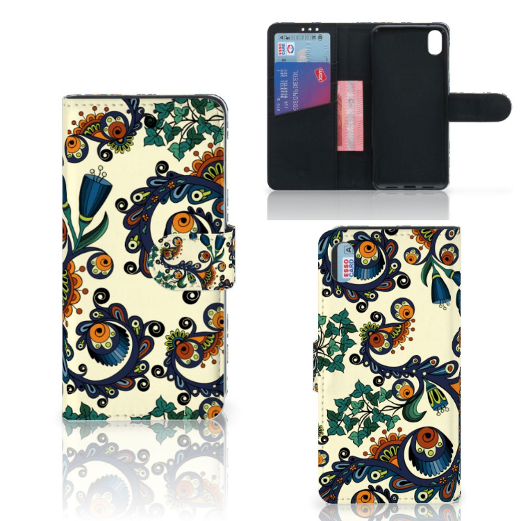 Wallet Case Xiaomi Redmi 7A Barok Flower