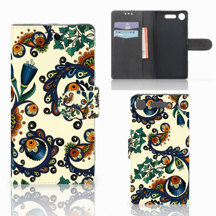 Wallet Case Sony Xperia XZ1 Barok Flower