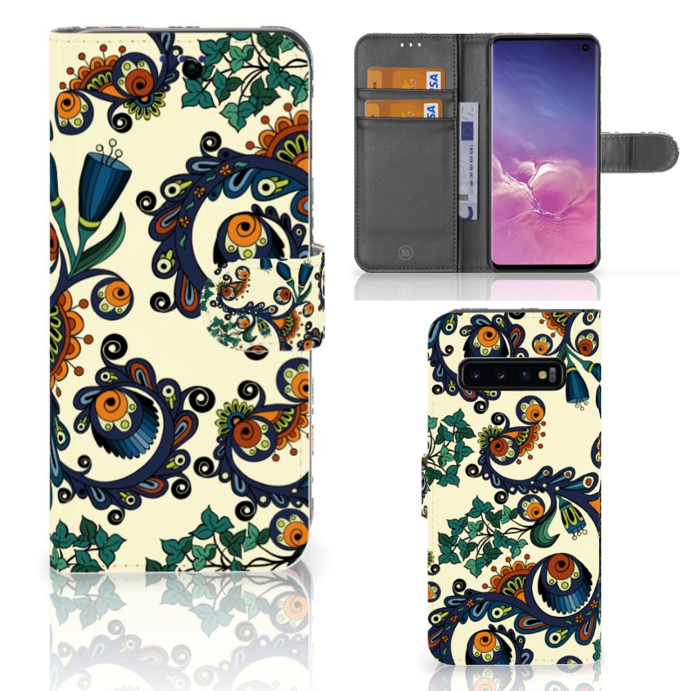 Wallet Case Samsung Galaxy S10 Barok Flower