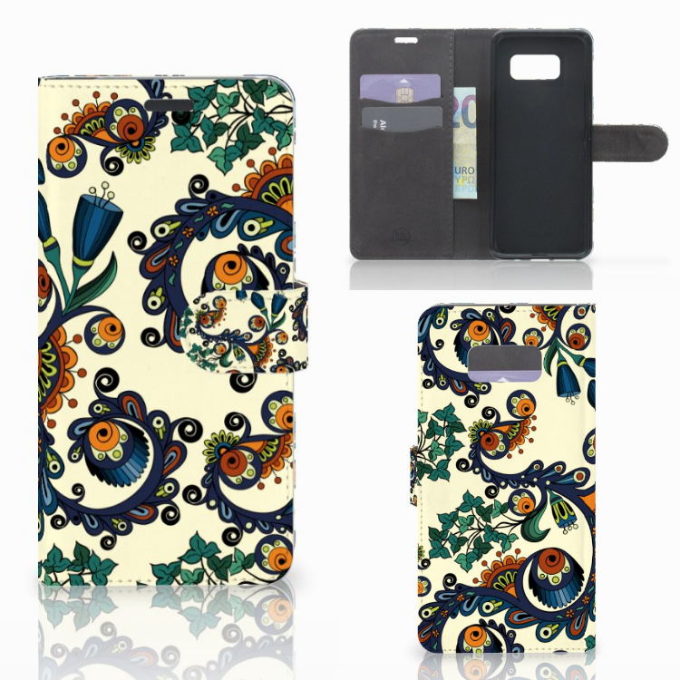 Wallet Case Samsung Galaxy S8 Plus Barok Flower
