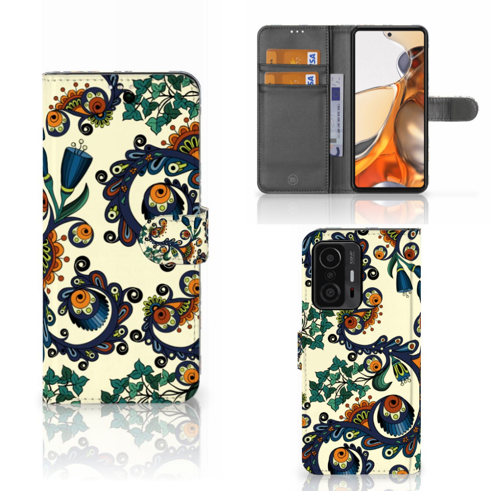 Wallet Case Xiaomi 11T | 11T Pro Barok Flower