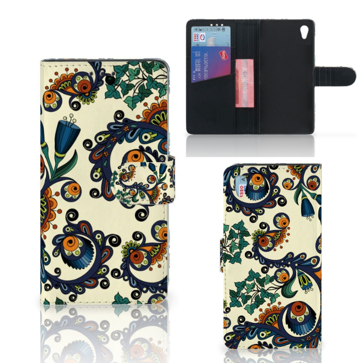 Wallet Case Sony Xperia Z3 Barok Flower