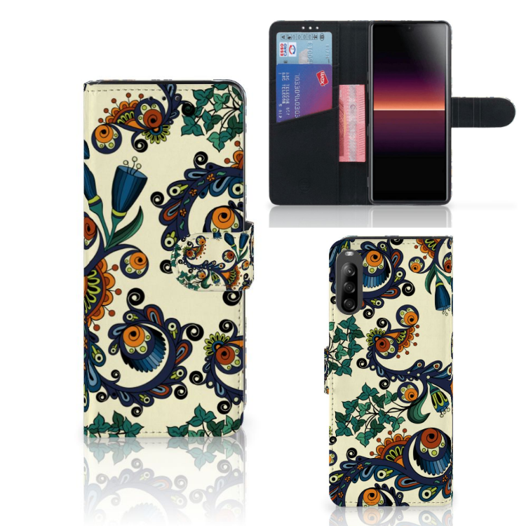 Wallet Case Sony Xperia L4 Barok Flower