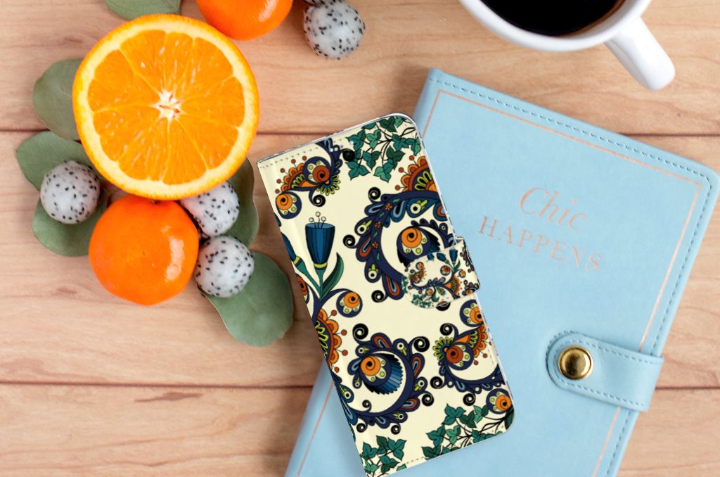 Wallet Case Samsung Galaxy A71 Barok Flower
