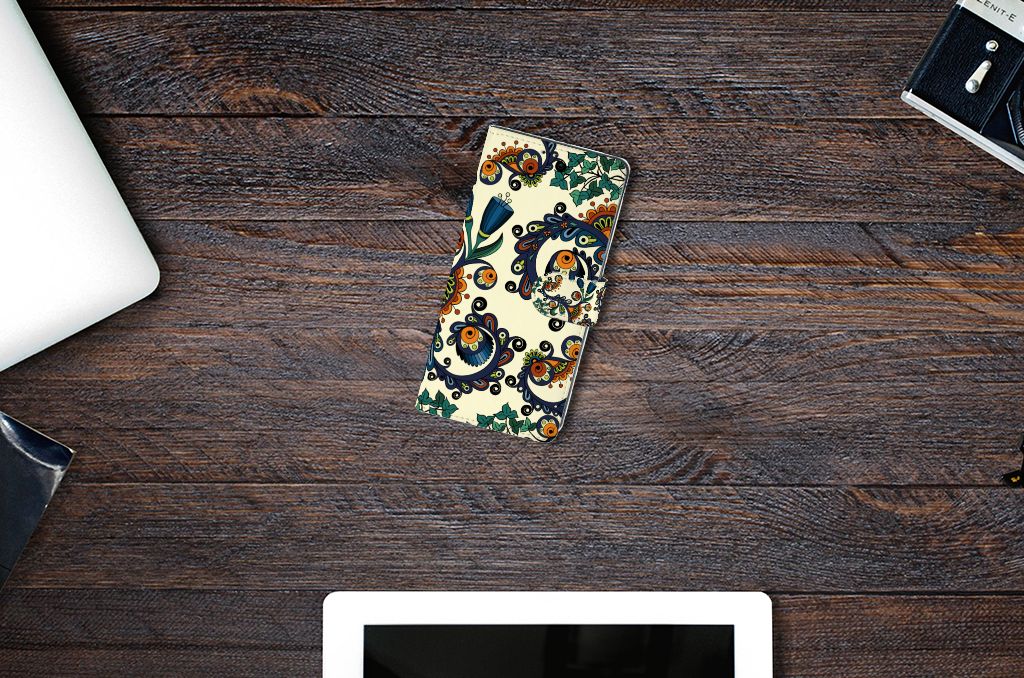 Wallet Case Xiaomi Redmi Note9 Barok Flower