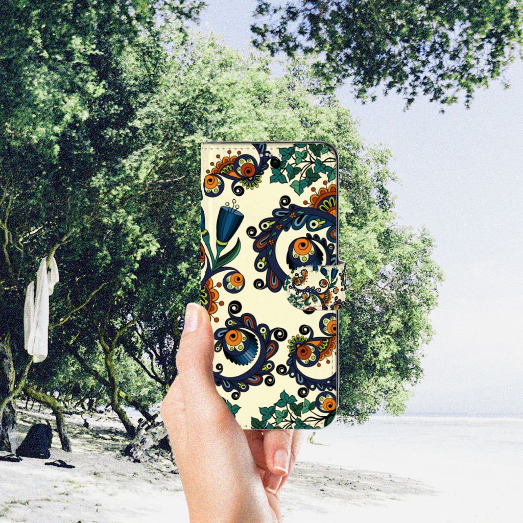 Wallet Case Motorola Moto G31 | G41 Barok Flower