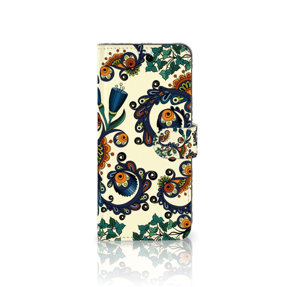 Wallet Case OPPO A74 4G Barok Flower