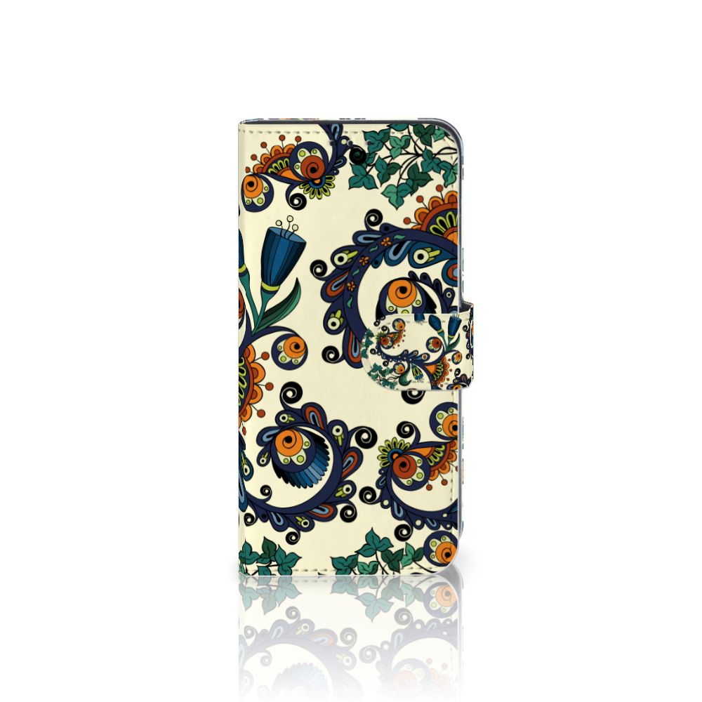 Wallet Case Samsung Galaxy M10 Barok Flower