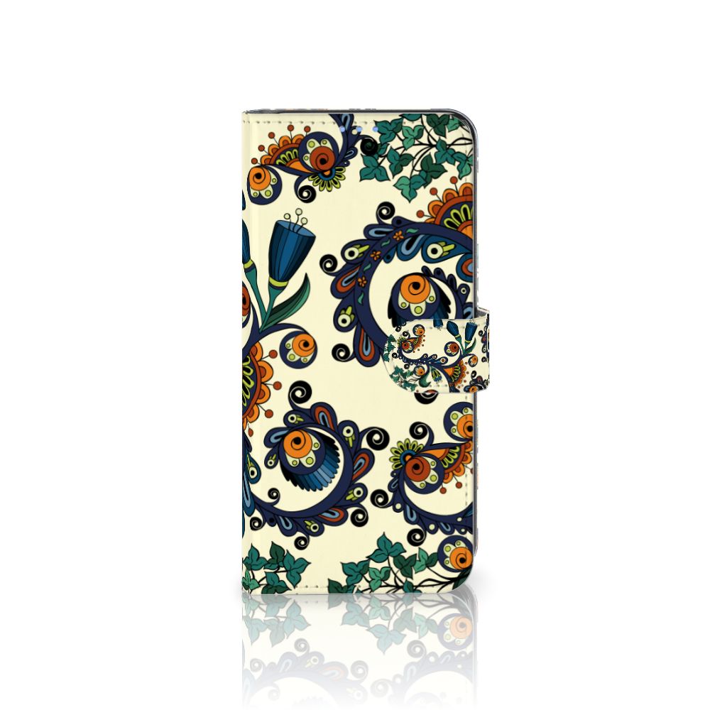 Wallet Case OPPO A53 | OPPO A53s Barok Flower