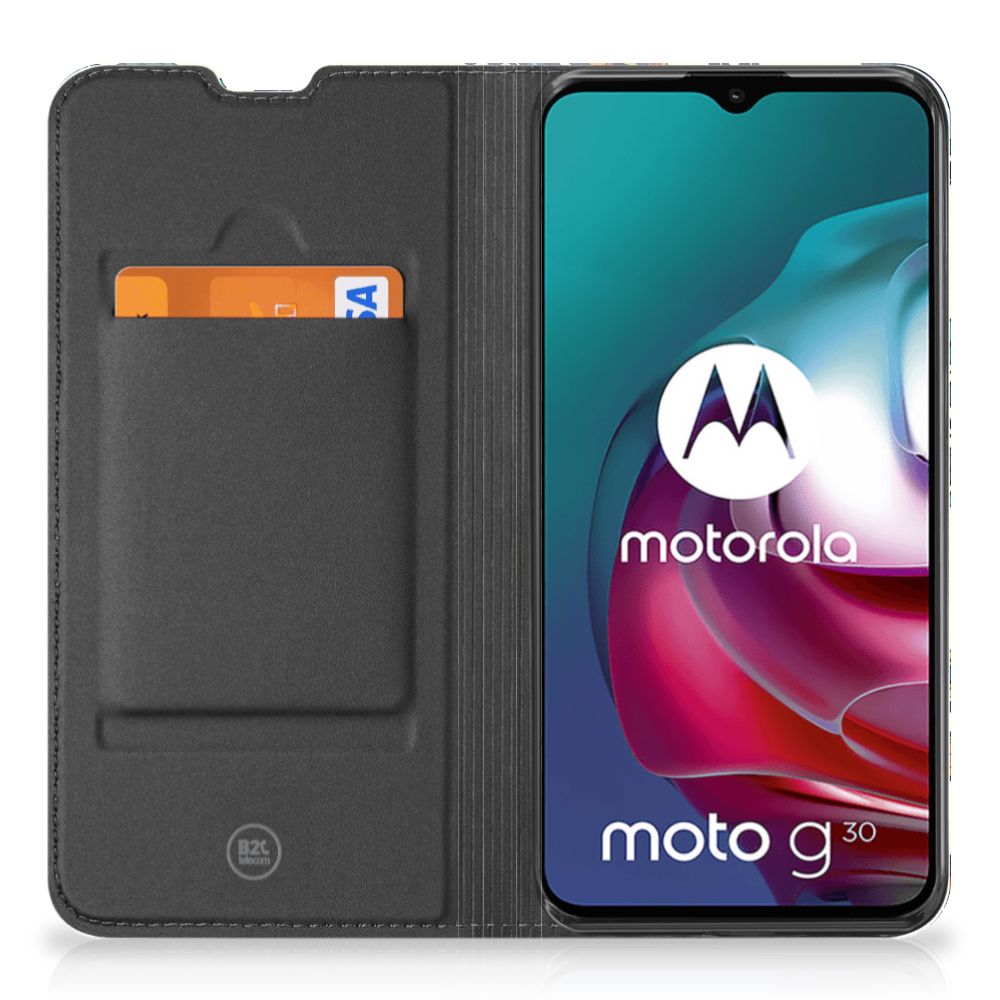 Telefoon Hoesje Motorola Moto G10 | G20 | G30 Barok Flower