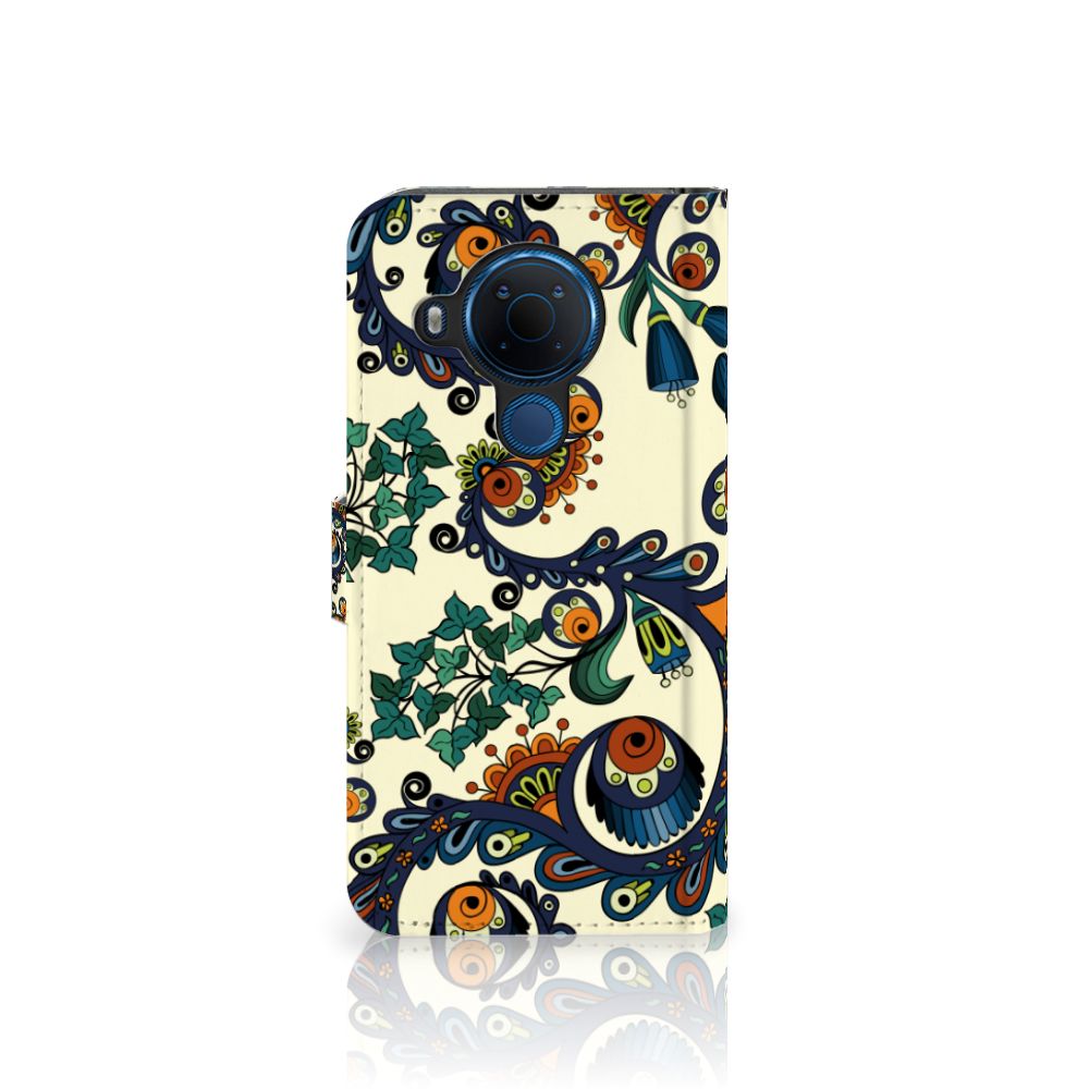 Wallet Case Nokia 5.4 Barok Flower