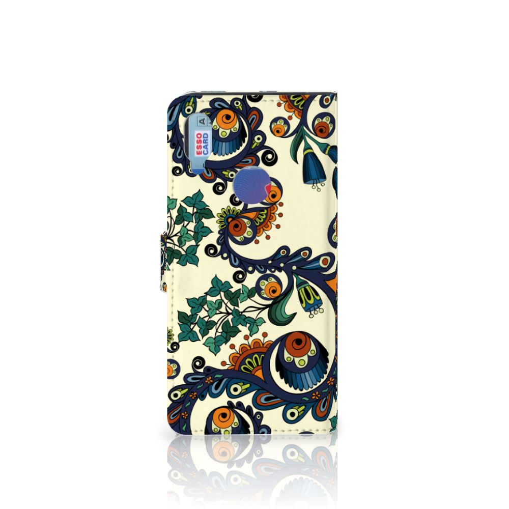 Wallet Case Xiaomi Redmi Note 7 Barok Flower