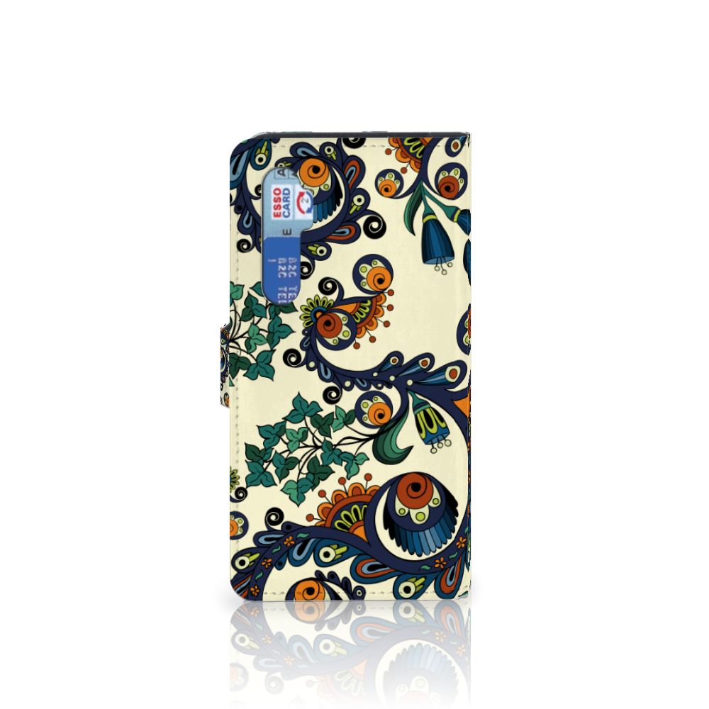 Wallet Case Xiaomi Mi Note 10 Lite Barok Flower
