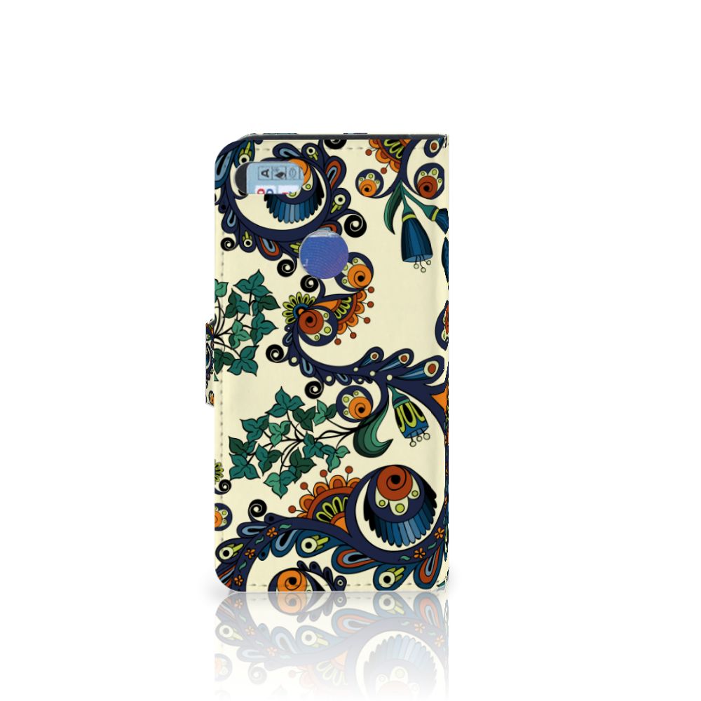 Wallet Case Motorola Moto E6 Play Barok Flower