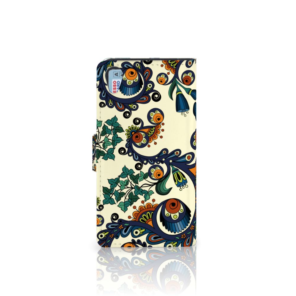 Wallet Case Sony Xperia X Barok Flower