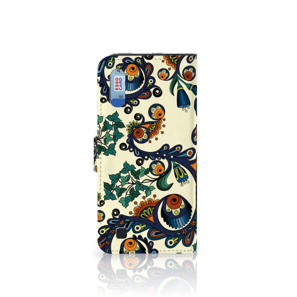 Wallet Case Samsung Galaxy M10 Barok Flower