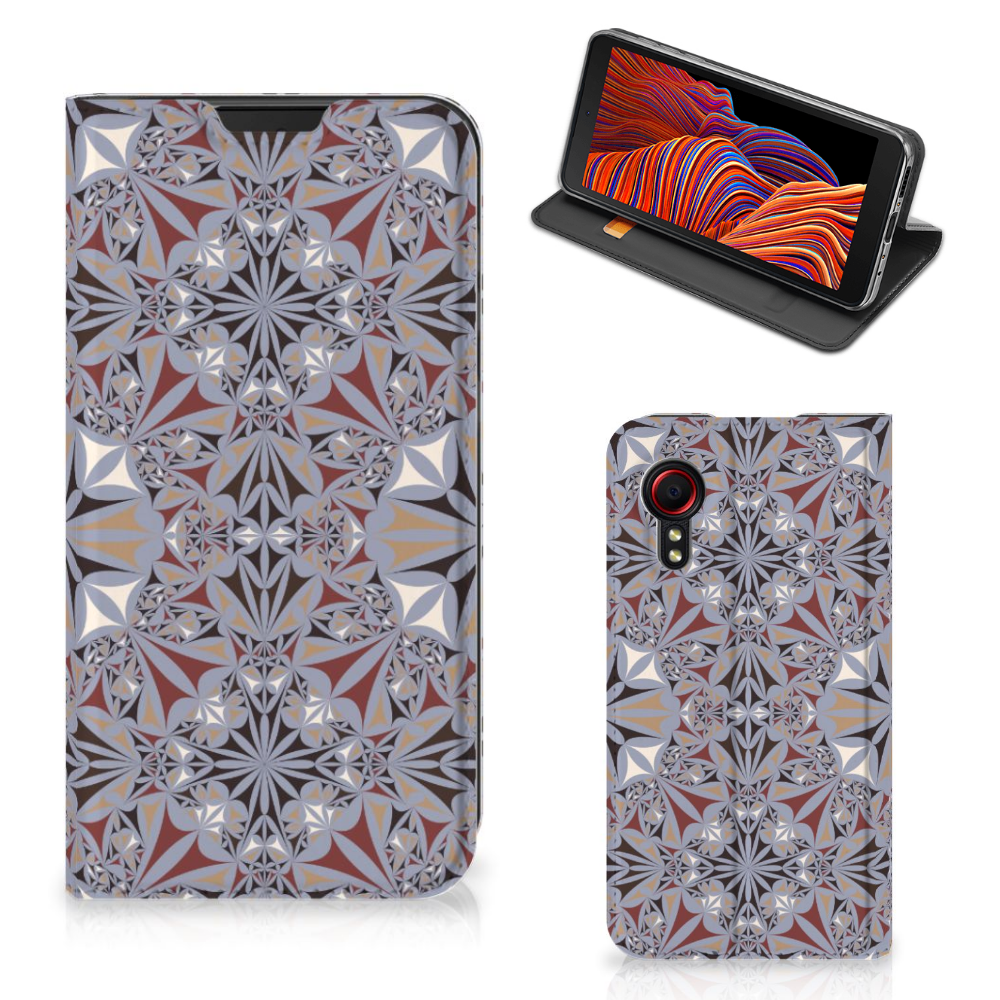 Samsung Galaxy Xcover 5 Standcase Flower Tiles