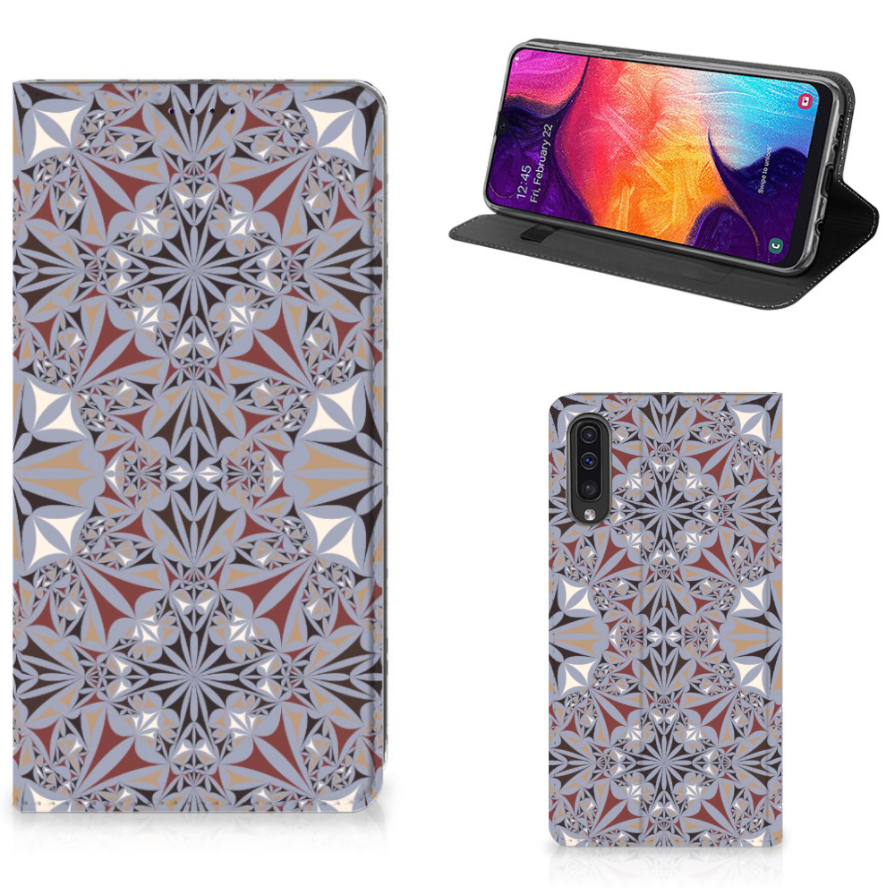 Samsung Galaxy A50 Standcase Flower Tiles