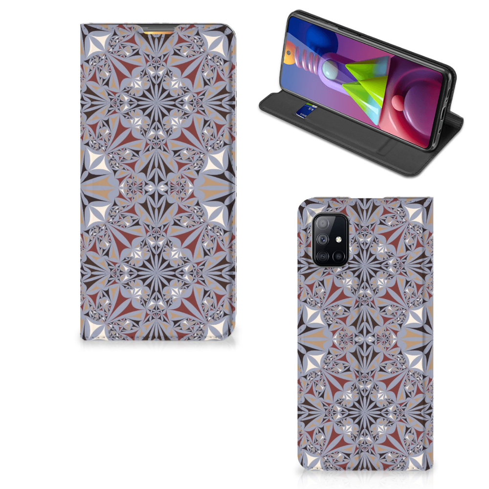 Samsung Galaxy M51 Standcase Flower Tiles