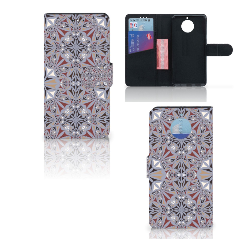 Motorola Moto G5S Plus Bookcase Flower Tiles