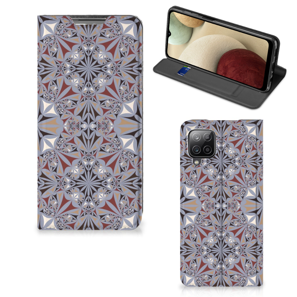 Samsung Galaxy A12 Standcase Flower Tiles