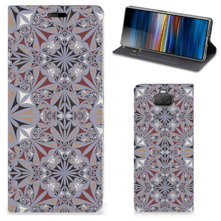 Sony Xperia 10 Standcase Flower Tiles