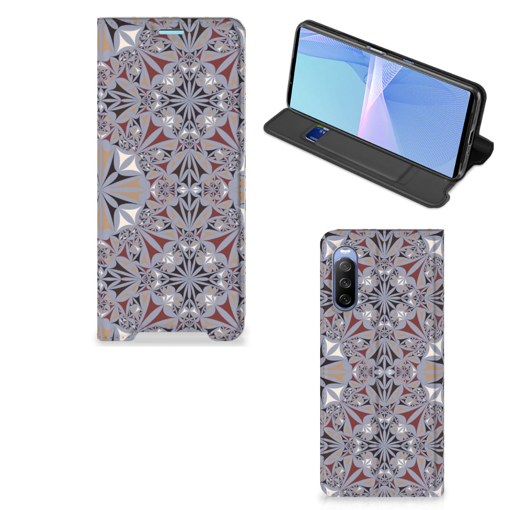 Sony Xperia 10 III Standcase Flower Tiles