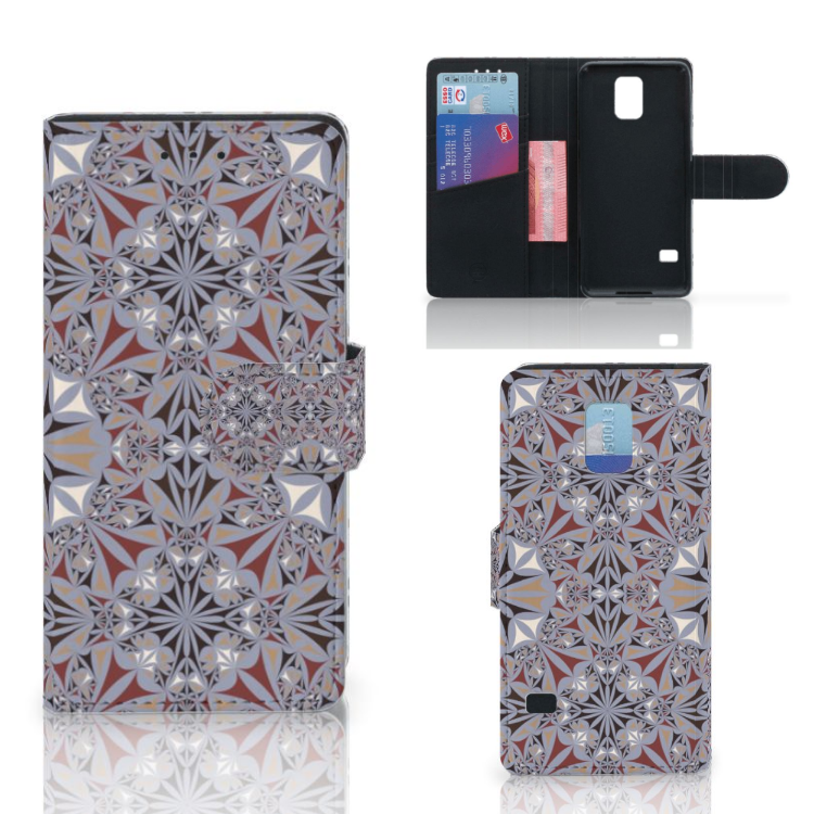 Samsung Galaxy S5 | S5 Neo Bookcase Flower Tiles