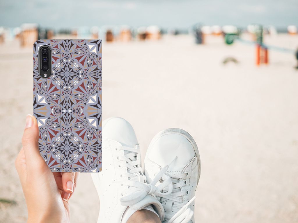 Samsung Galaxy A50 Standcase Flower Tiles