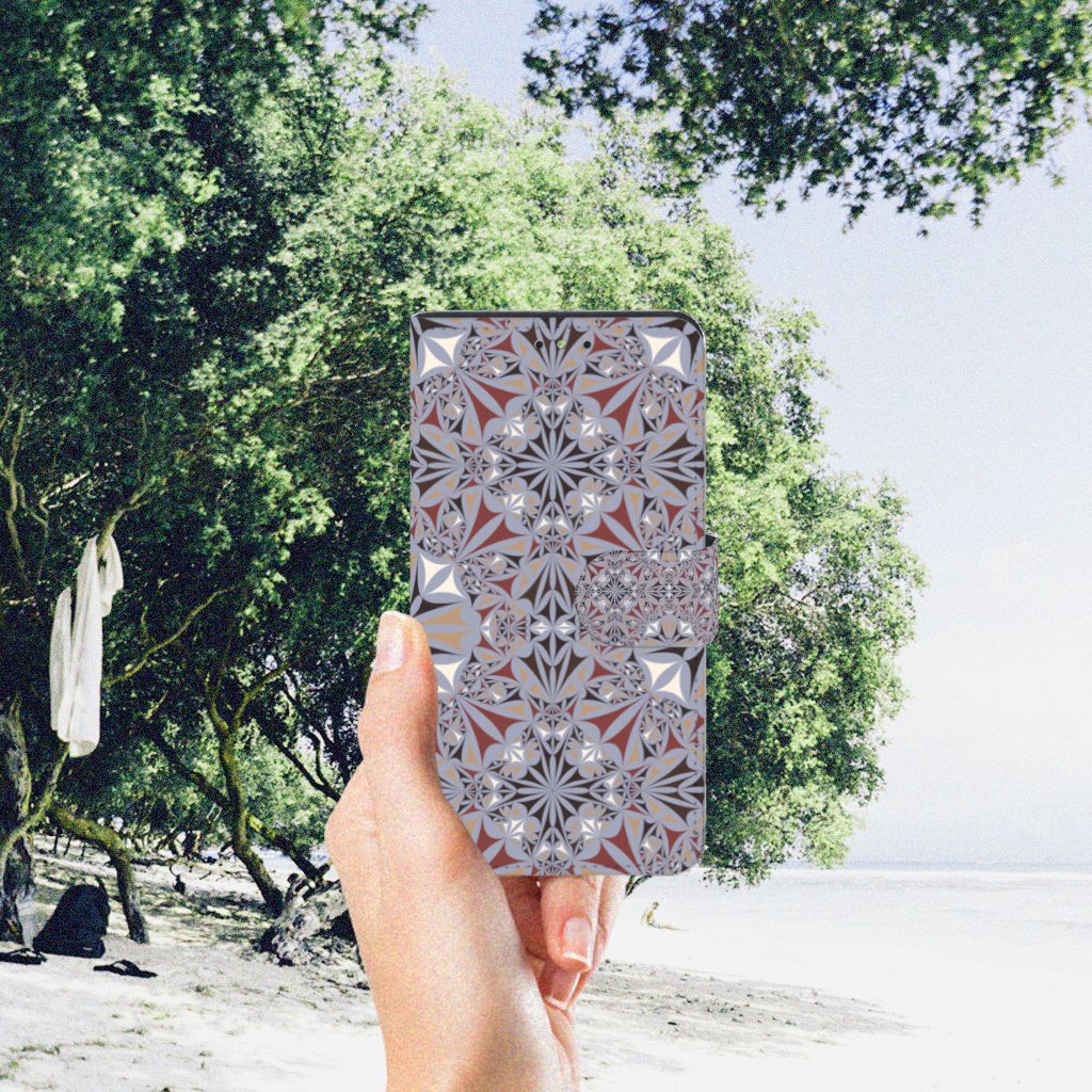Motorola Moto G5S Plus Bookcase Flower Tiles