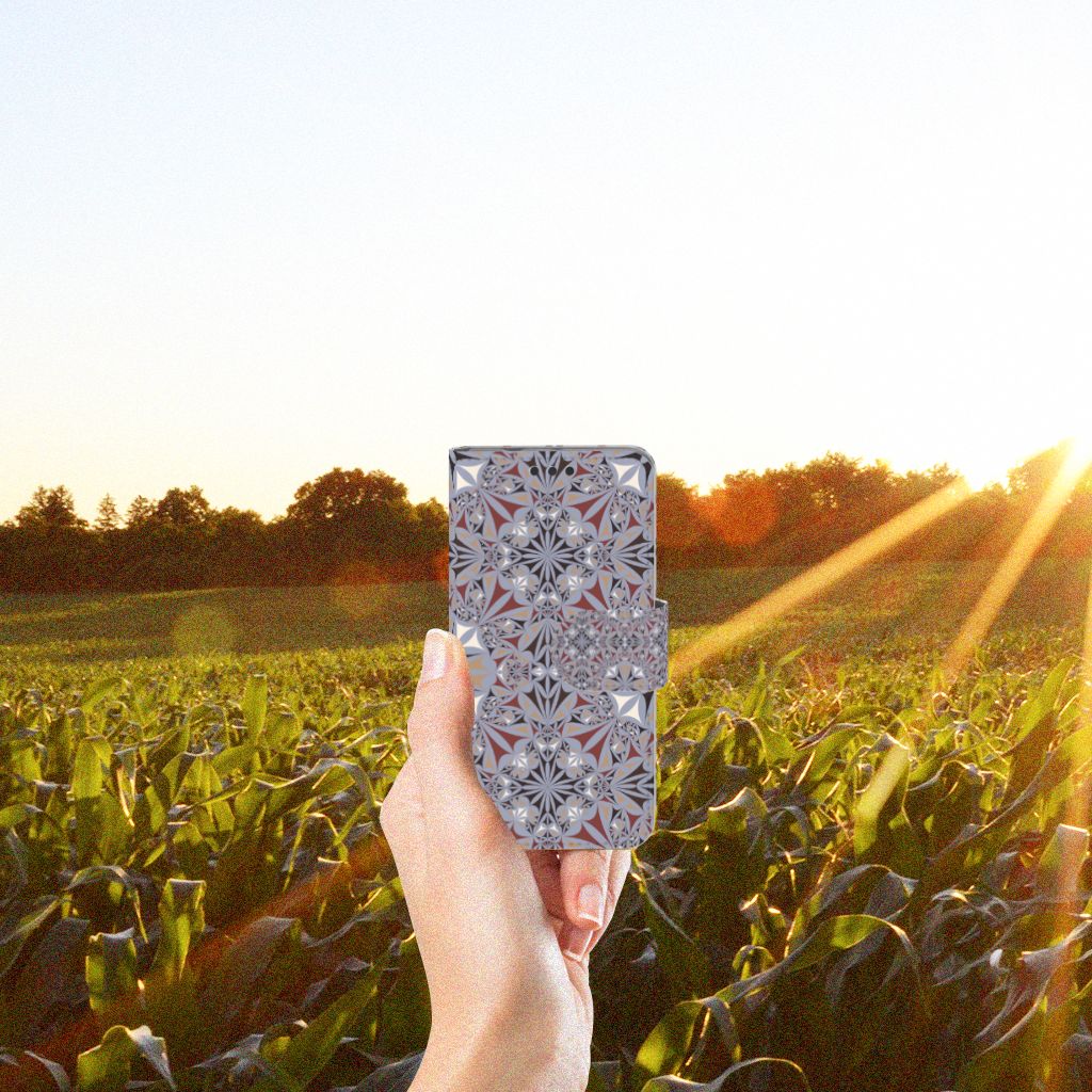 Sony Xperia Z3 Compact Bookcase Flower Tiles