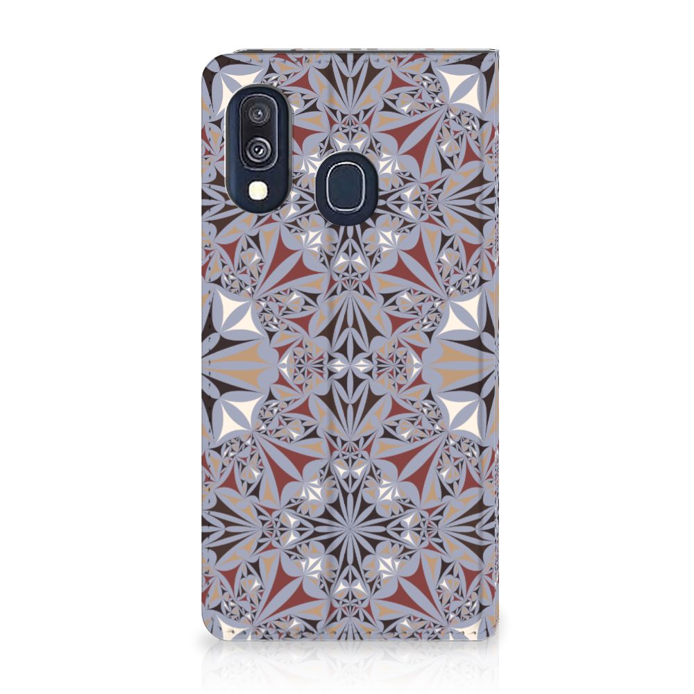Samsung Galaxy A40 Standcase Flower Tiles