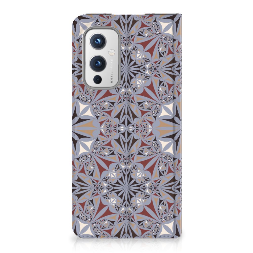 OnePlus 9 Standcase Flower Tiles