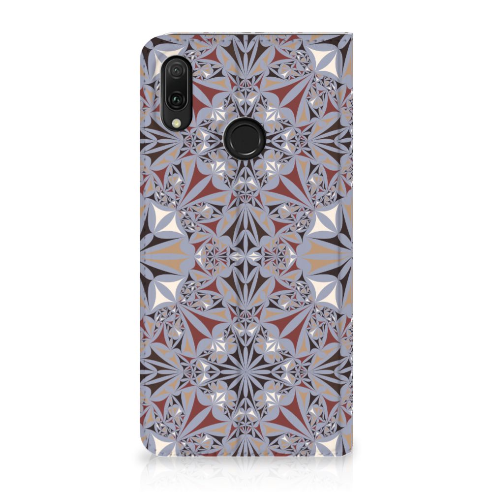 Huawei Y7 hoesje Y7 Pro (2019) Standcase Flower Tiles