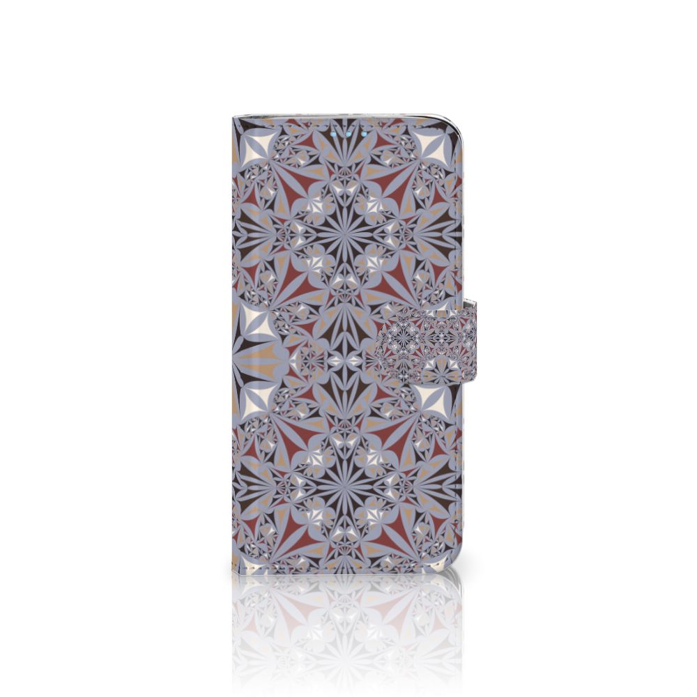 Huawei P40 Lite Bookcase Flower Tiles