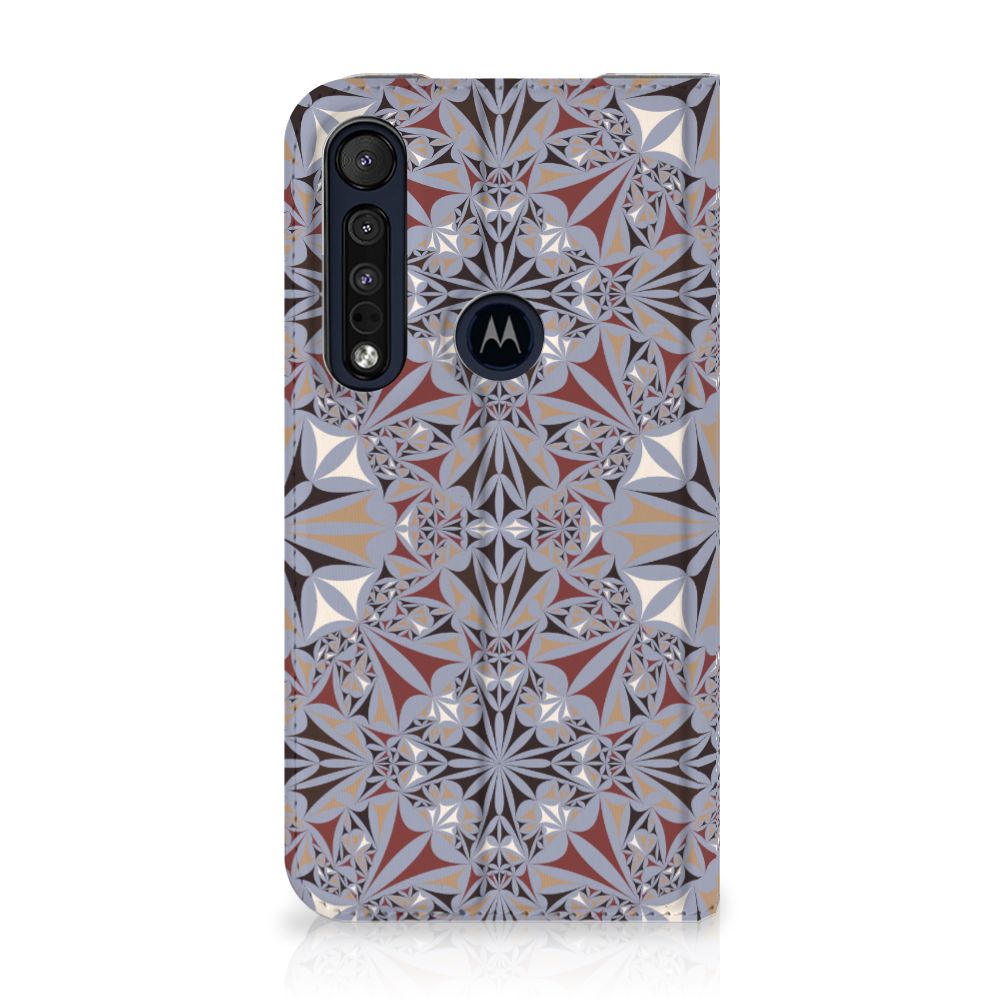 Motorola G8 Plus Standcase Flower Tiles