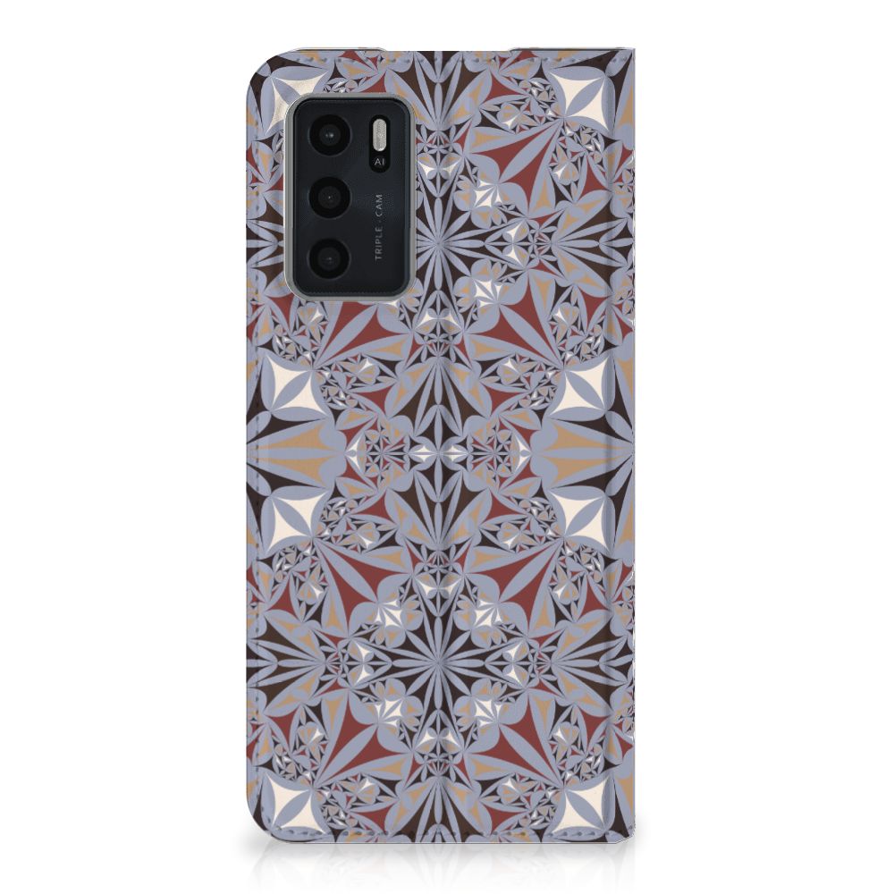 OPPO A54s | A16 | A16s Standcase Flower Tiles