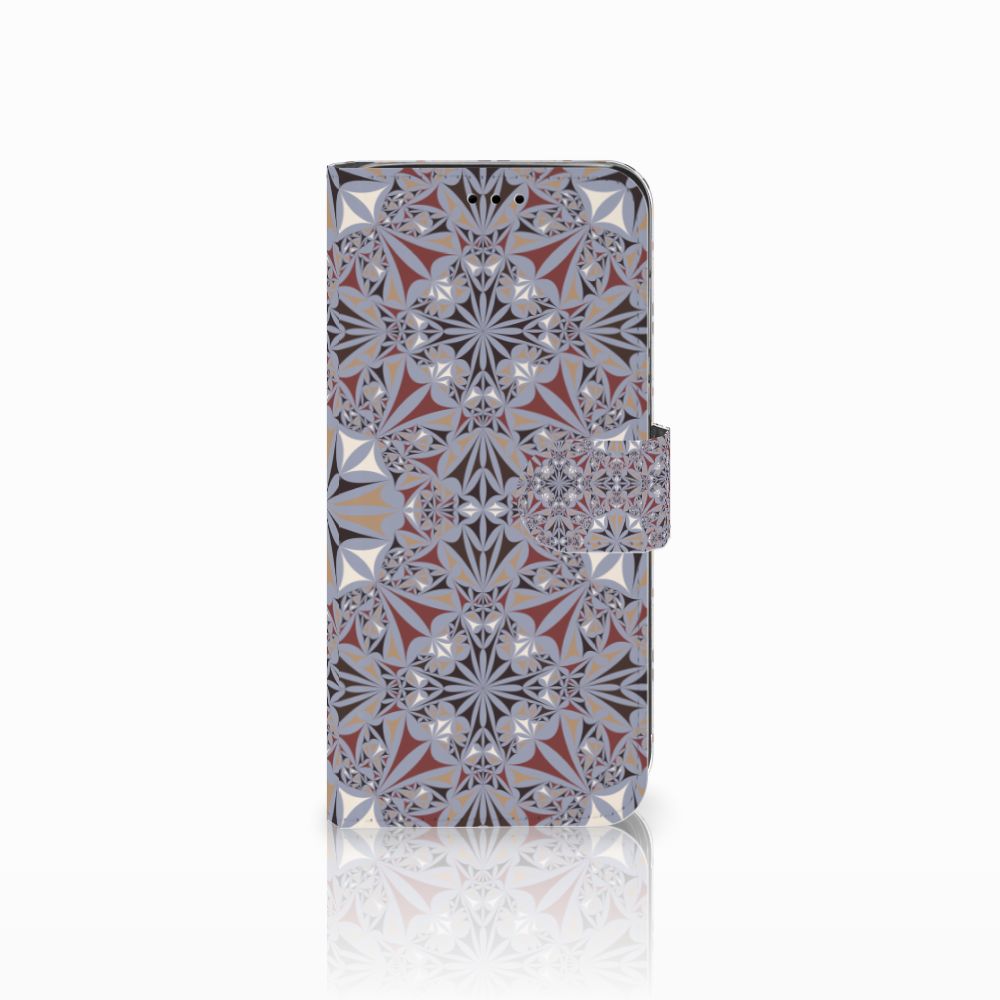 Huawei P20 Lite Bookcase Flower Tiles