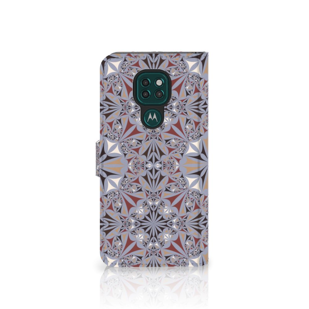 Motorola Moto G9 Play | E7 Plus Bookcase Flower Tiles
