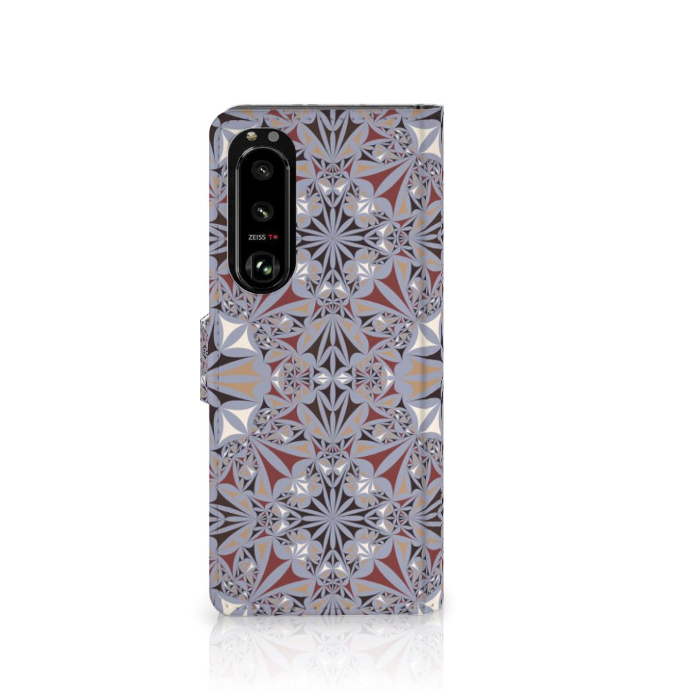 Sony Xperia 5III Bookcase Flower Tiles