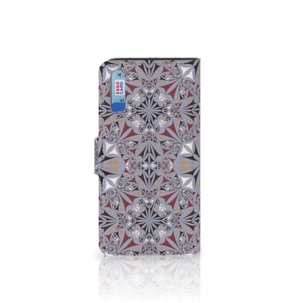 Huawei P20 Bookcase Flower Tiles