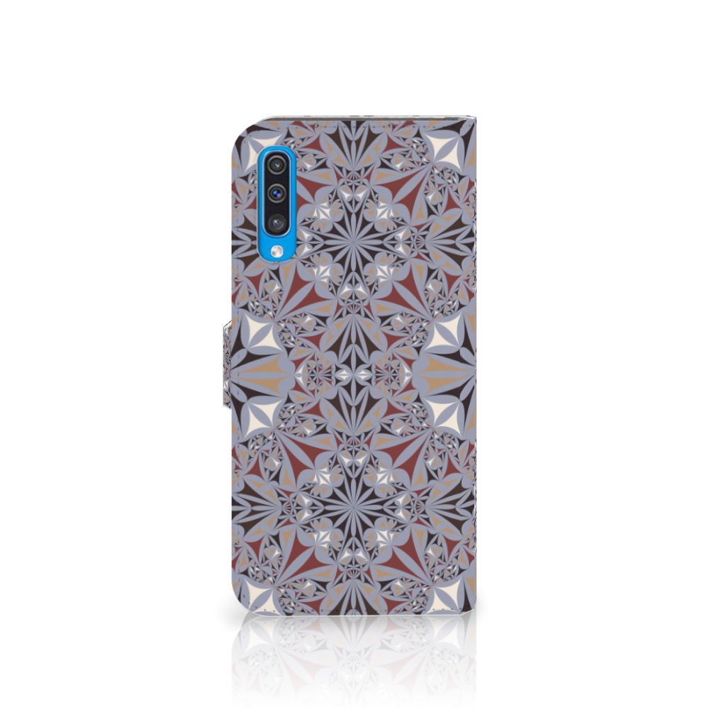 Samsung Galaxy A50 Bookcase Flower Tiles